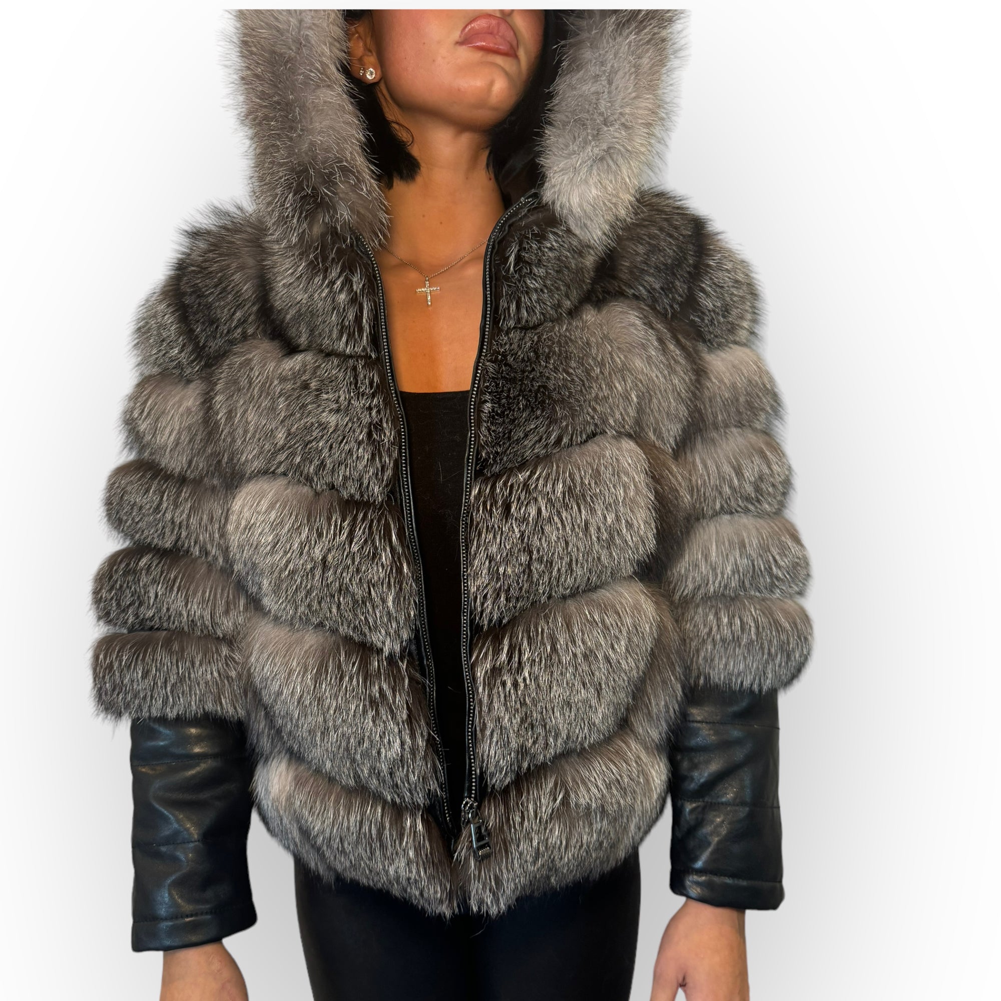 LEATHER FOX JACKET